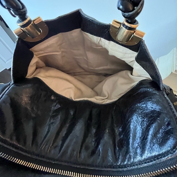 CHLOE Black Leather Large Heloise Satchel Bag with Dustbag - Picture 12 of 16